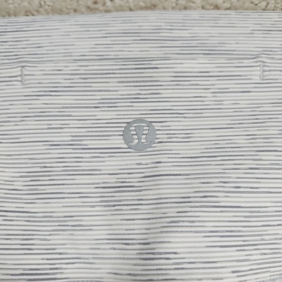 Lululemon Align Leggings Womens 8 Light Gray Space Dye High Rise Mesh Panel - Picture 3 of 7